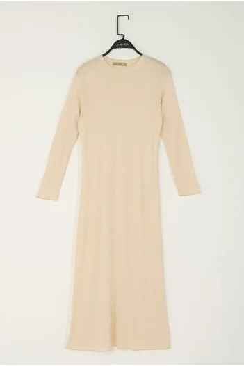 HEQA Rochie de lenjerie cu mâneci lungi Culoarea pielii