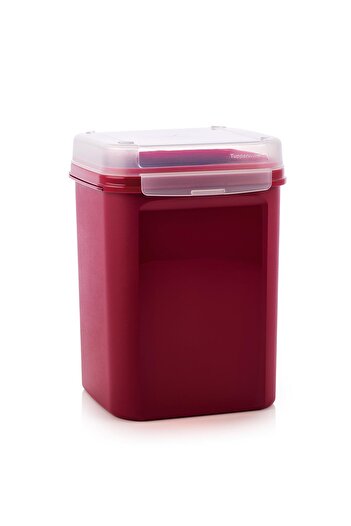 Tupperware Özel Kare Gıda Saklama Kabı 5.5 Lt Bordo