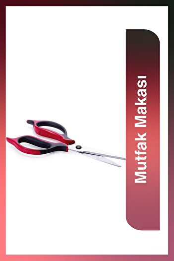 Tupperware Practical Stainless Steel Multipurpose Kitchen Scissors Ergonomic Design