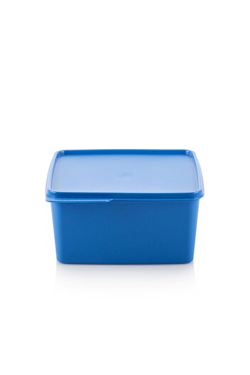Tupperware Kare Buzdolabı Saklama Kabı Mavi 2.5 Lt