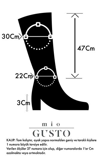 Mio Gusto Lara Khaki Stretch Boots