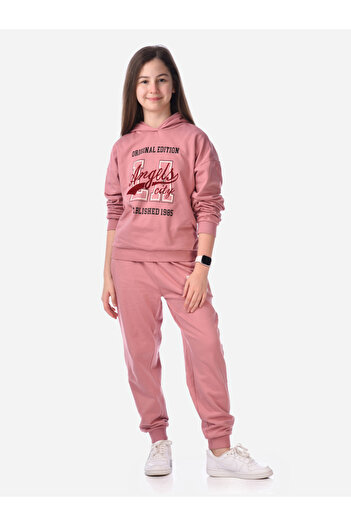 Victor and Jane By Styli Graphic Print Regular Hoodie & Joggers Set