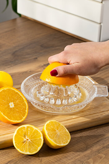 Porsima Kts0063-1 Glass Orange Lemon Squeezer Lemon Bowl Orange Squeezer - 100 ml