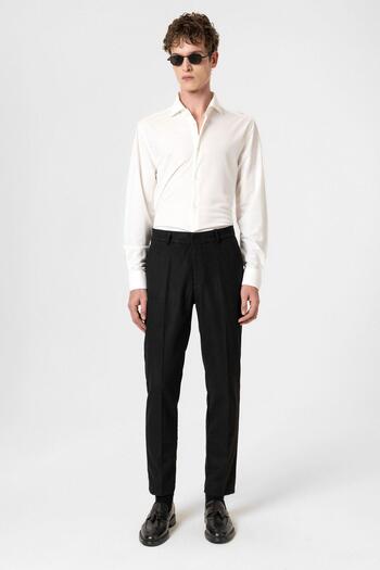 Antioch Black High Waist Classic Men's Trousers