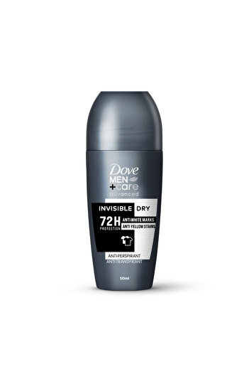 Dove Roll-On Deodorant, Advanced Care Invisible Dry for Men, 50ml