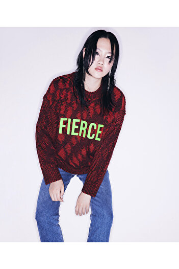 Twist Oversize πουλόβερ Jacquard