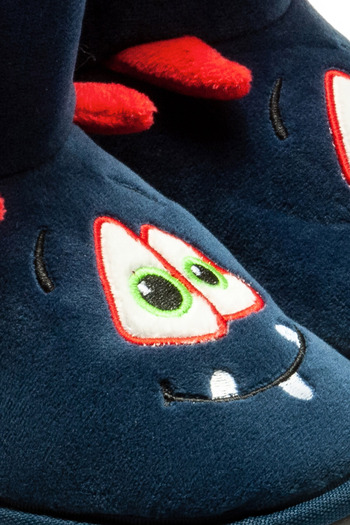 Twigy Navy Blue Hanzel Children's Animal Slippers - 30/35