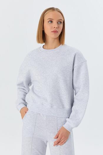 Shopping Shop Суитшърт с релеф SNOW MELANGE