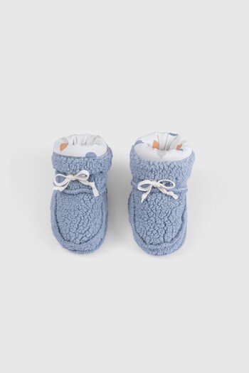 Little Gusto Wellsoft Blue Baby Booties
