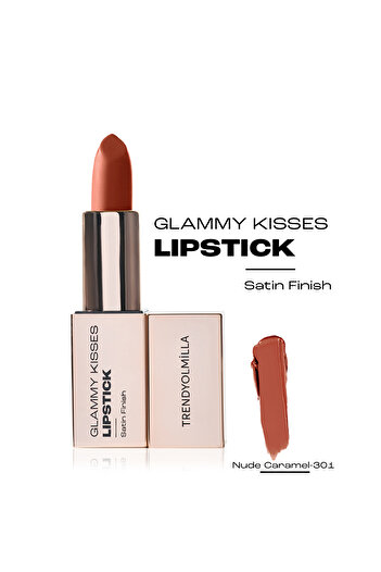 Trendyolmilla Beauty Feuchtigkeitsspendender Satin-Lippenstift mit Avocadoöl Nude Caramel 301 TKZAW25RJ00001