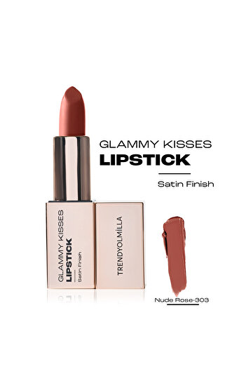 Trendyolmilla Beauty Feuchtigkeitsspendender Satin-Lippenstift mit Avocadoöl Nude Rose 303 TKZAW25RJ00001