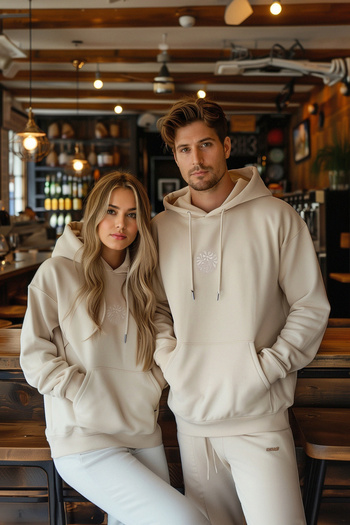 Trendyol Collection Květinová vyšívaná mikina oversize s kapucí – TMNAW24SW00248