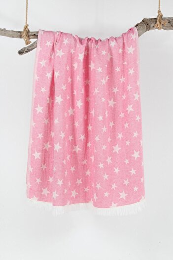 Bedinn Peshtemal Jacart Star Fuchsia