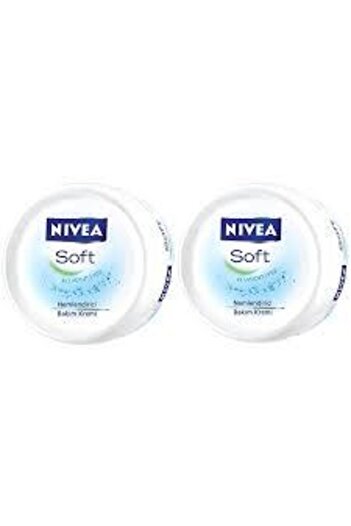 NIVEA Nıvea Soft - 300ml+300ml Moisturizing Care Cream (x2)
