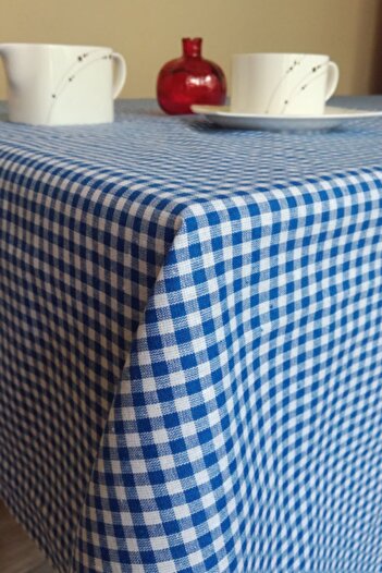 Deniz Marketim Față de masă Blue Gingham 170x170