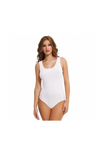 Elite Life Women's White Wide Strap Snap Body Slip Body