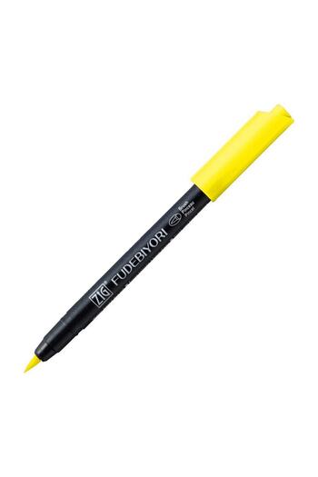 Zig Fudebiyori Brush Pen Brush Tip Pen 51 Lemon Yellow