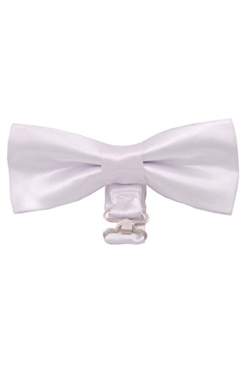 Varetta Men's White Adjustable Adult Bow Tie