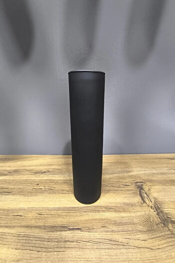 Paşa Cam Black Glass Vase Set 3 Pcs