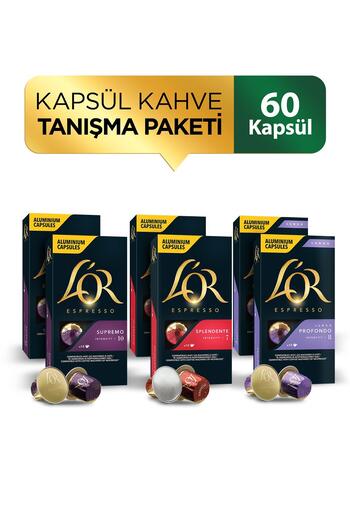 L'OR Nespresso Compatible Capsule Advantage Package (Supremo Splendente Lungo)