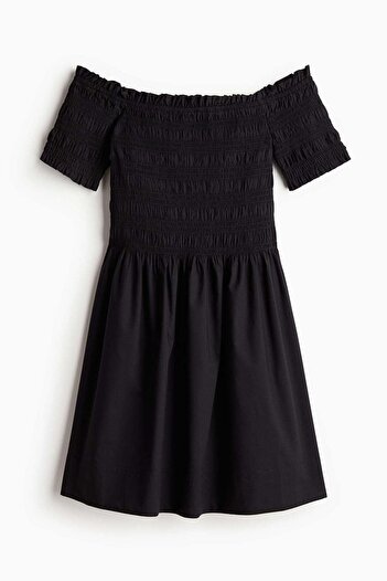 H&M Smocked off-the-shoulder dress