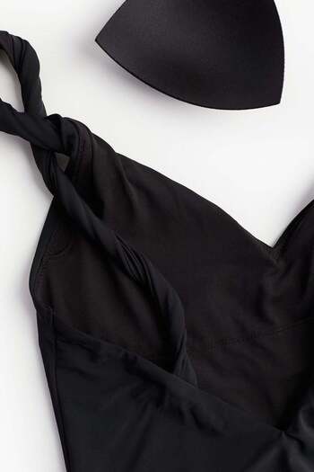 H&M Padded-cup twist-strap swimsuit