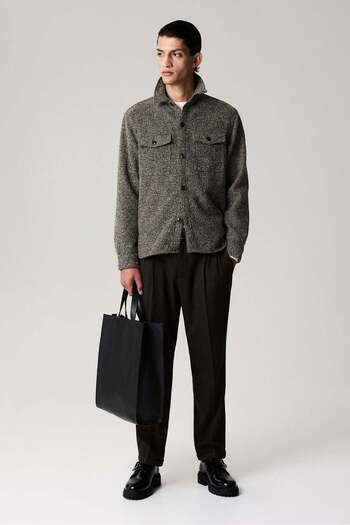 H&M Regular Fit Wool-blend overshirt