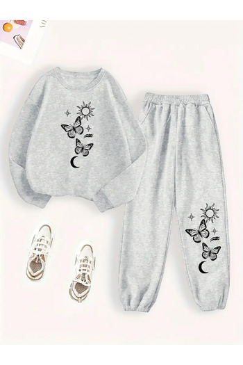 Pink Sky Plus Size Unisex Tracksuit Set