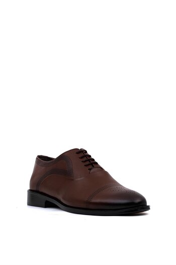 Ayakkabı Fuarı Elite Gtsk1125 - Men's Brown Genuine Leather Classic Shoes