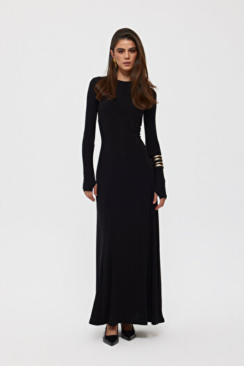 Seda Yalçın Atelier Blaivs Spanish Dress - Black, Long Sleeve