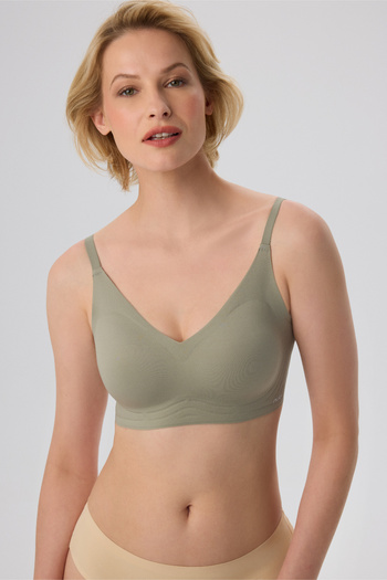 nulu Gray Recovery Seamless Massage Covered Bra
