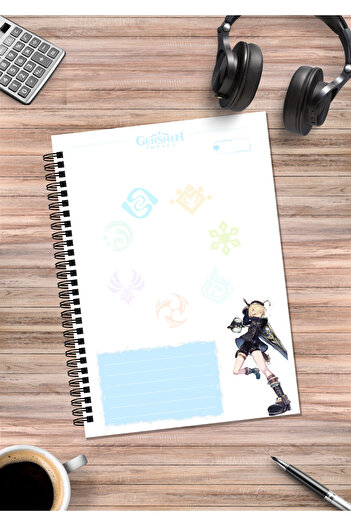 Home Gesnhin Freminet Anime - A5 Notebook with Spiral