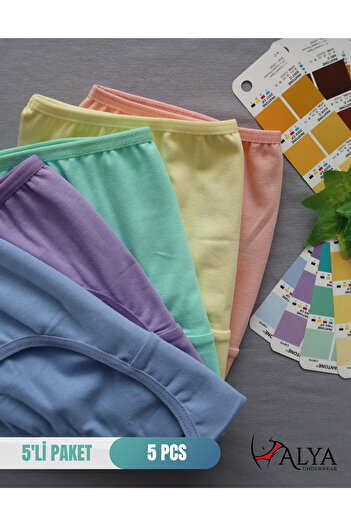 ALYA UNDERWEAR Fete - Garson Bumbac Chiloți Colorați 5 Pachet.