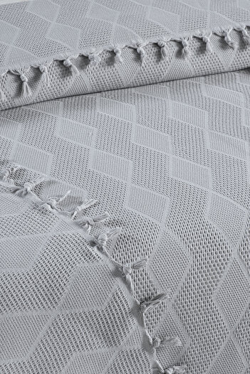 DONATEV Double Gray Jacquard Pattern Cotton 220X240 cm / 4 Seasons