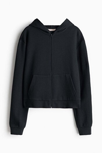 H&M Waffled Zip-through Hoodie