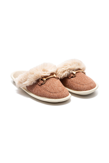 Twigy Ania Brown Women's House Slippers - Size 36/41