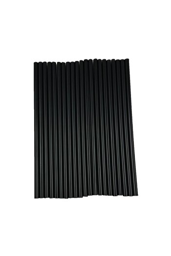 Home 1000 Pieces Plastic Frozen Plastic Straws Black