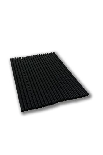 Home 1000 Pieces Plastic Frozen Plastic Straws Black