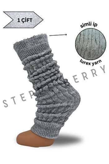 STEPPE BERRY Women's Silvery Leggings Socks