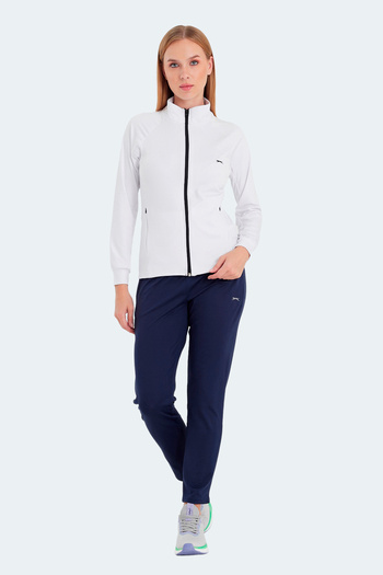 Slazenger Raquel in Women's White Tracksuit Set