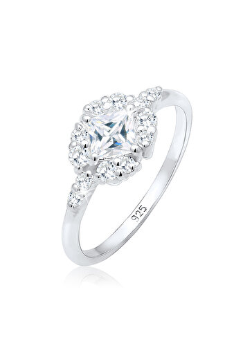 ELLI Inel Femeie Logodna Romantic Zirconiu Cristale Argint Sterling 925