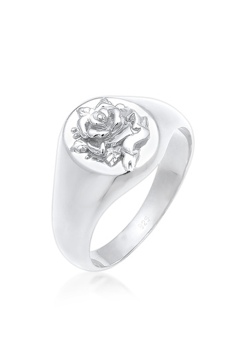 ELLI Prsten Signet Geo Rose Elegant 925 Sterling Silver