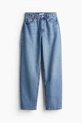 H&M Chain-detail tapered jeans