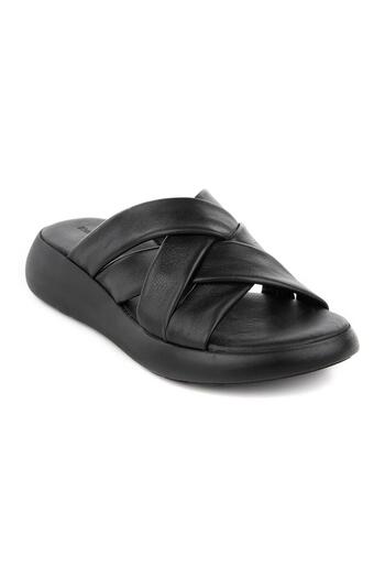 Hush Puppies Genuine Leather Atata Anatomical Women's Slippers