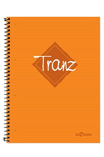 Le Color School Notebook A5 Plastic Cover Striped 200sy Tranz