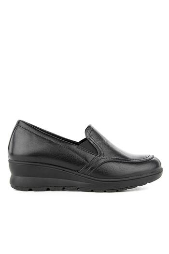 Muya Belezza 6 Point Anatomical Sole Heel Spur Genuine Leather Women's Shoes