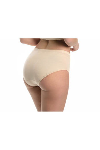 Şenay Thick Edge Panties 3 Pack 100% Cotton Quality Goods Beige Color (W1001)
