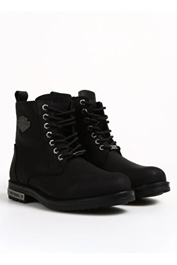Harley Davidson Ανδρικές γνήσιες δερμάτινες μπότες Alanza Black Nubuck