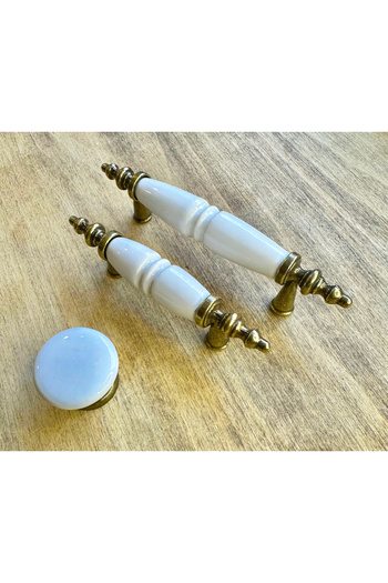 Karan Porselen Porcelain Furniture Drawer Cloakroom Kitchen Cabinet Handle