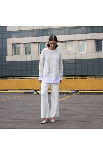 Missemramiss Pullu Gömlek Garni Angora Tunik